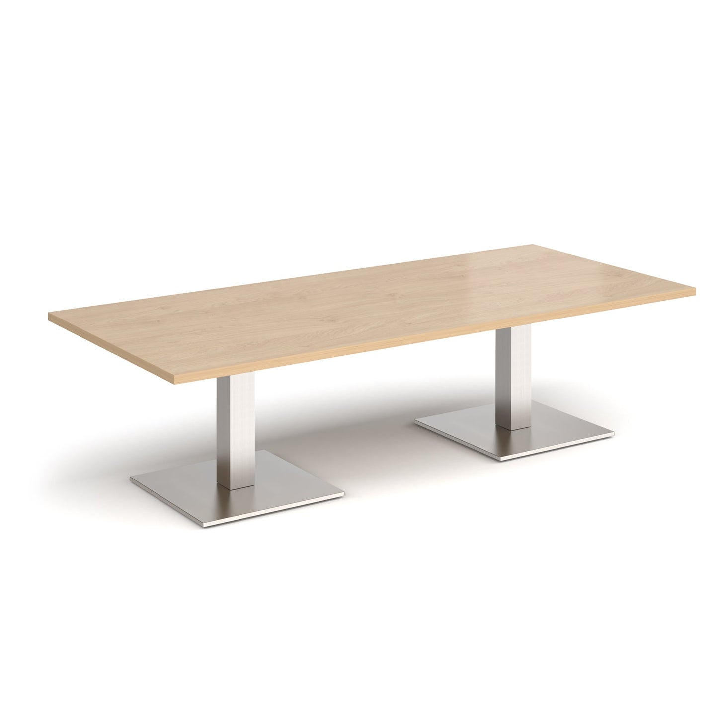 Brescia rectangular coffee table with square bases