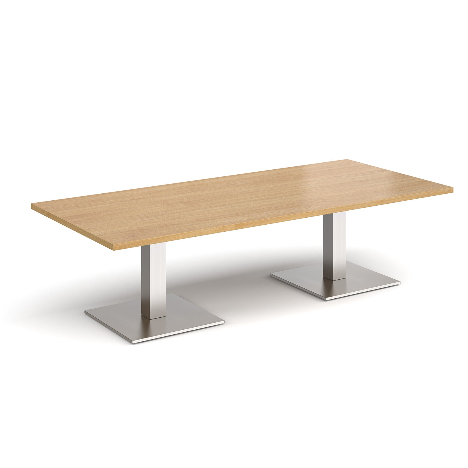 Brescia rectangular coffee table with square bases