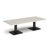 Brescia rectangular coffee table with square bases