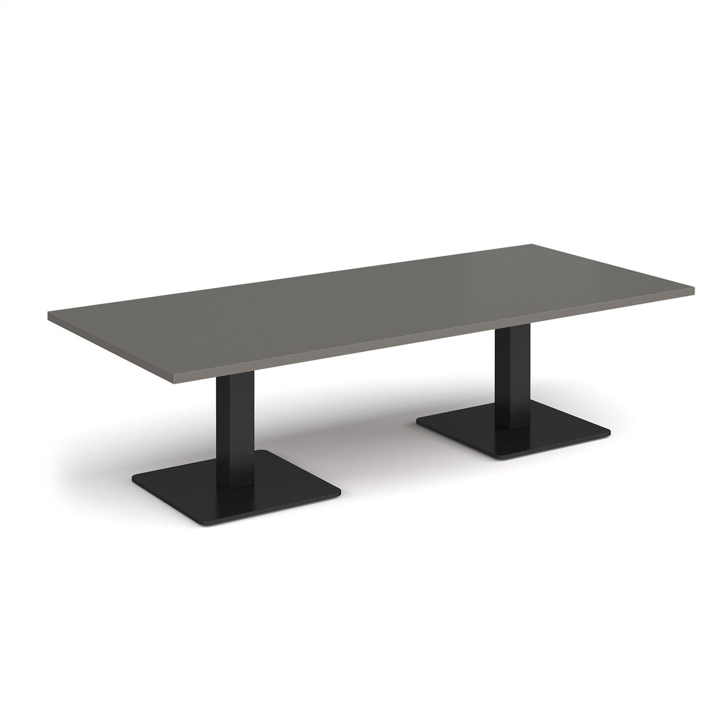 Brescia rectangular coffee table with square bases