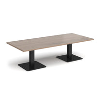 Brescia rectangular coffee table with square bases