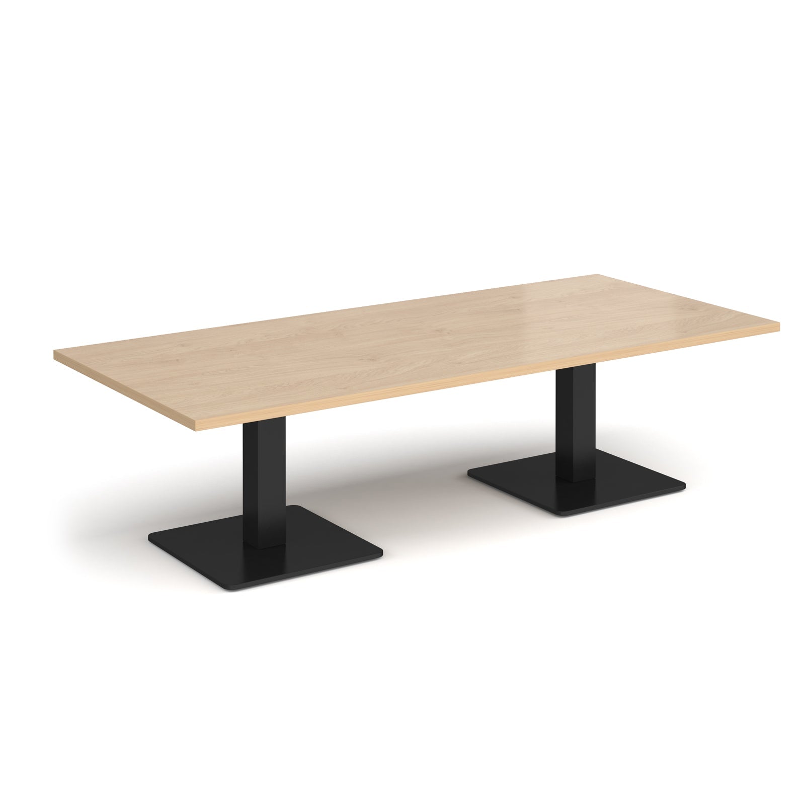Brescia rectangular coffee table with square bases