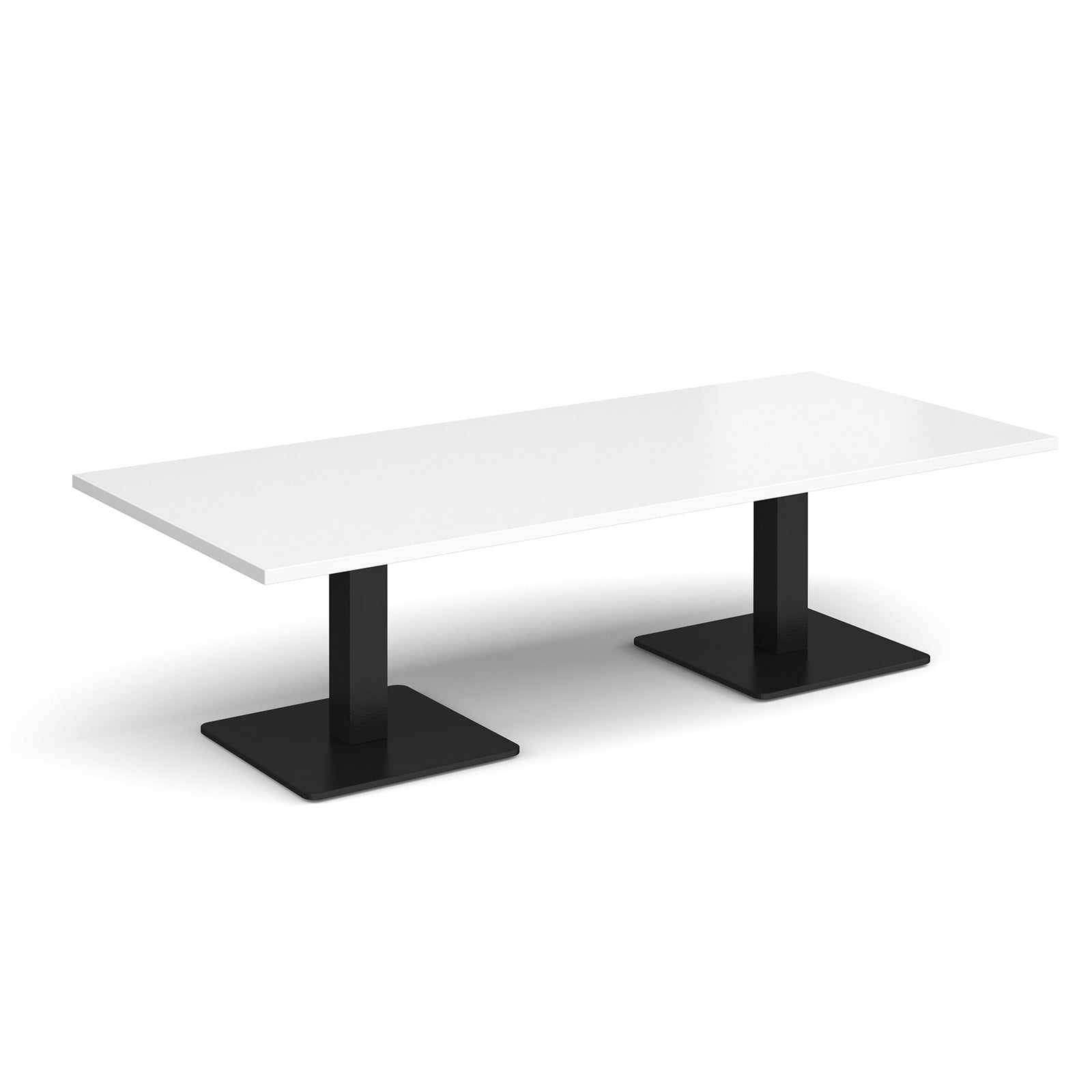 Brescia rectangular coffee table with square bases