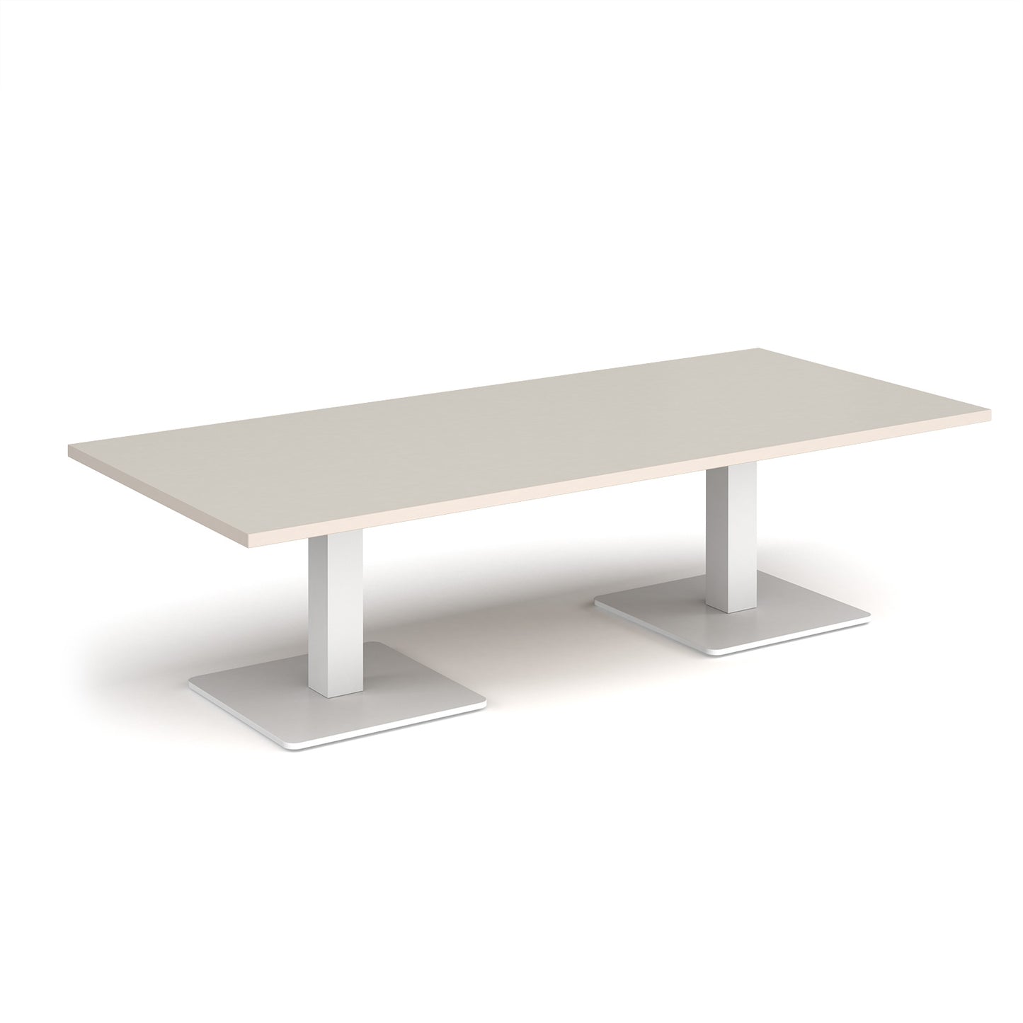 Brescia rectangular coffee table with square bases