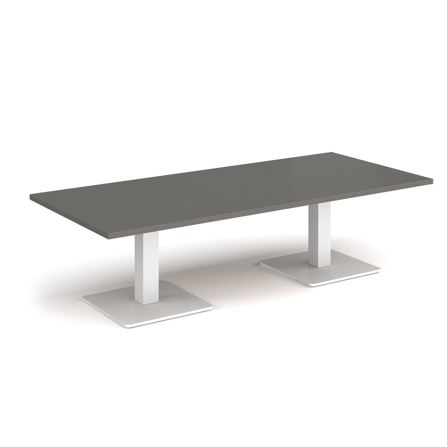 Brescia rectangular coffee table with square bases