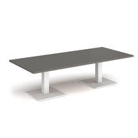 Brescia rectangular coffee table with square bases