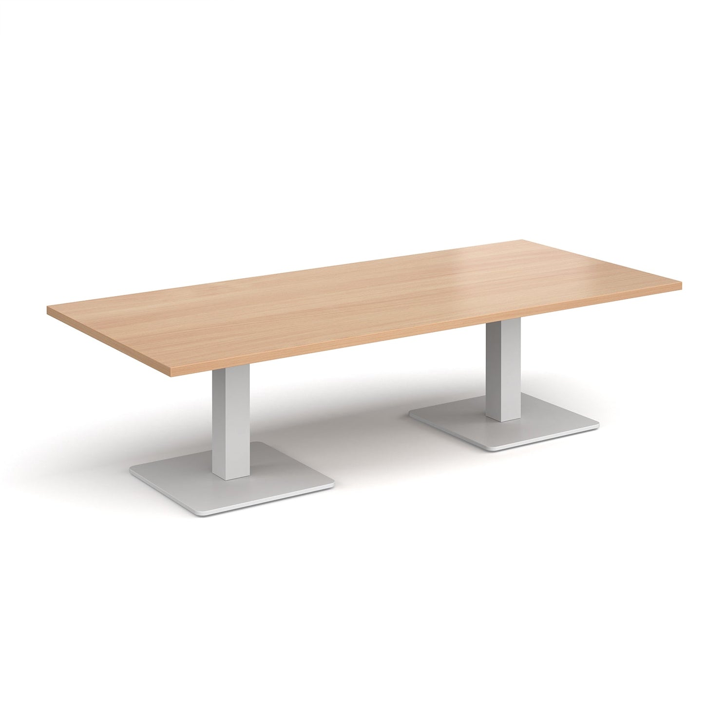 Brescia rectangular coffee table with square bases