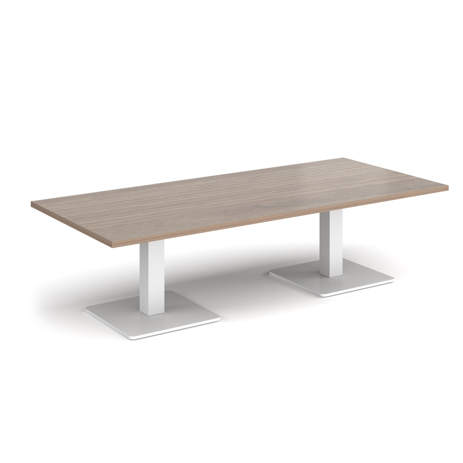 Brescia rectangular coffee table with square bases