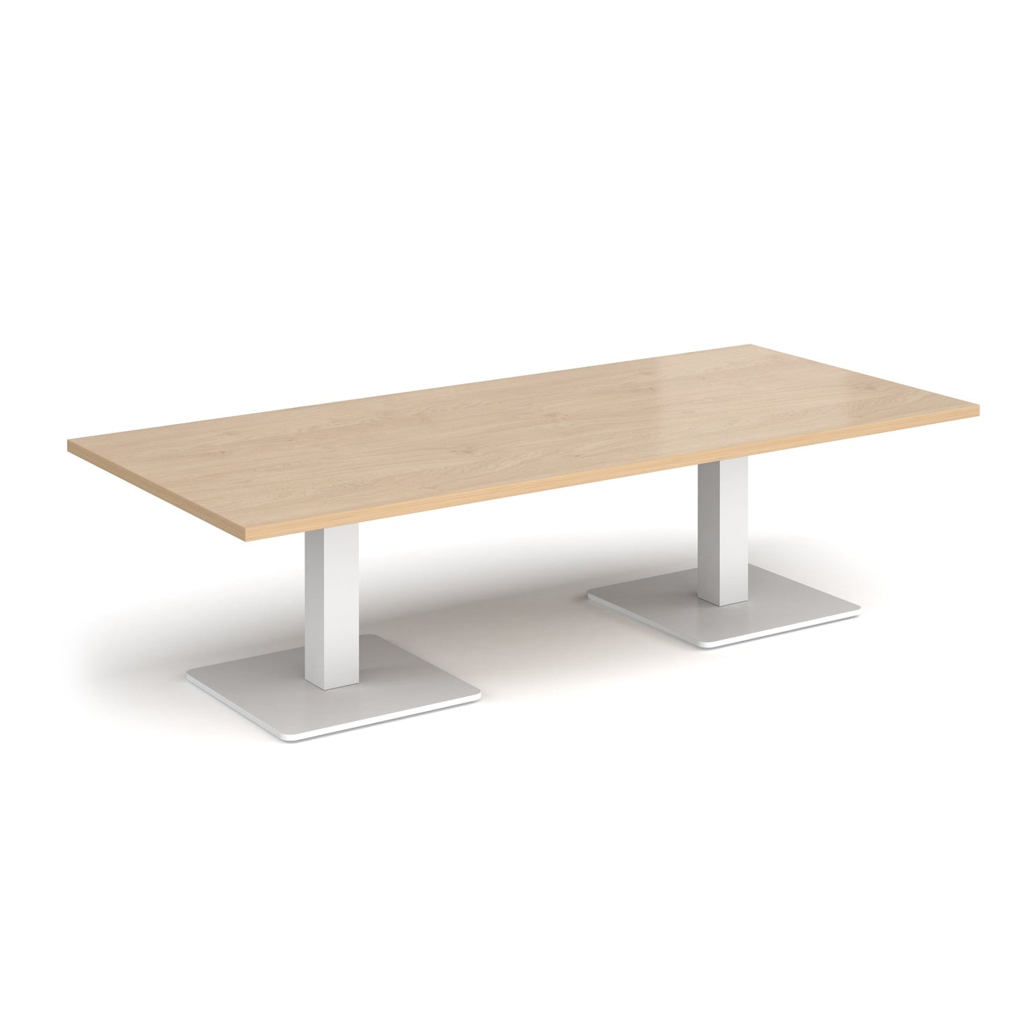 Brescia rectangular coffee table with square bases