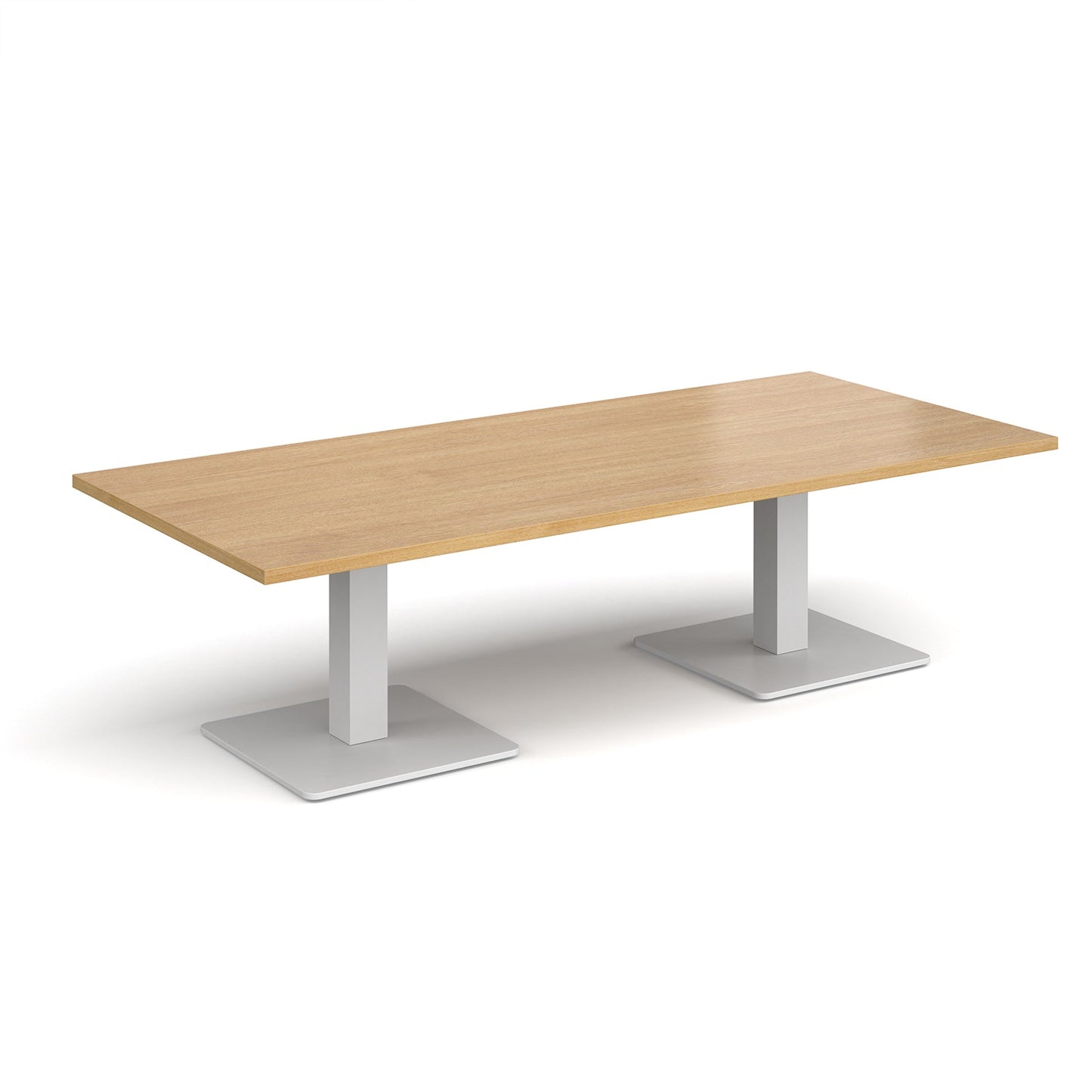 Brescia rectangular coffee table with square bases