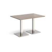 Brescia rectangular dining table with square bases