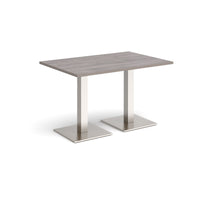 Brescia rectangular dining table with square bases