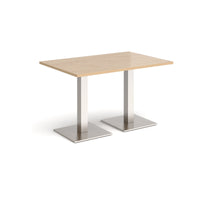 Brescia rectangular dining table with square bases