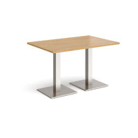 Brescia rectangular dining table with square bases