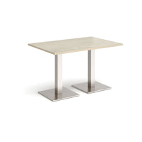 Brescia rectangular dining table with square bases