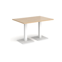 Brescia rectangular dining table with square bases