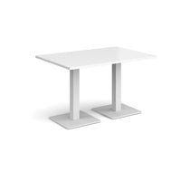 Brescia rectangular dining table with square bases