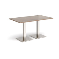 Brescia rectangular dining table with square bases