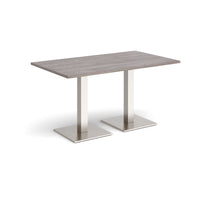 Brescia rectangular dining table with square bases