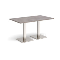 Brescia rectangular dining table with square bases