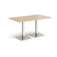 Brescia rectangular dining table with square bases