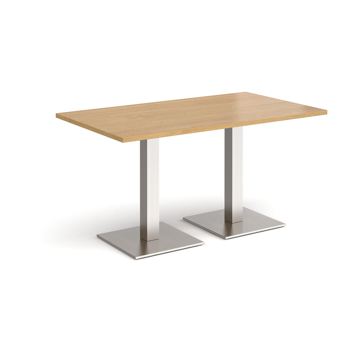 Brescia rectangular dining table with square bases