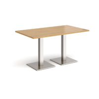 Brescia rectangular dining table with square bases