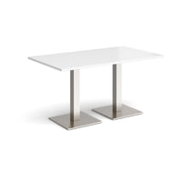Brescia rectangular dining table with square bases