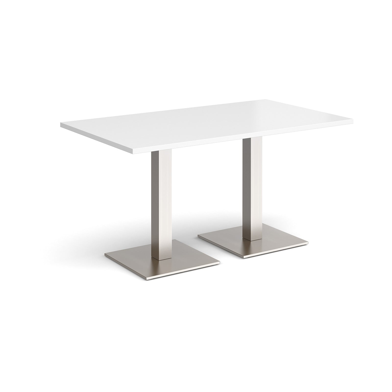 Brescia rectangular dining table with square bases
