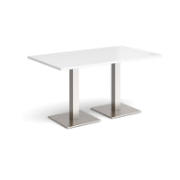 Brescia rectangular dining table with square bases
