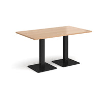 Brescia rectangular dining table with square bases