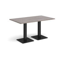 Brescia rectangular dining table with square bases