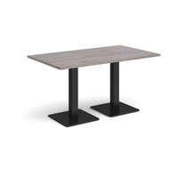 Brescia rectangular dining table with square bases
