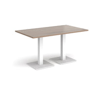 Brescia rectangular dining table with square bases