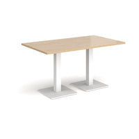 Brescia rectangular dining table with square bases