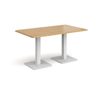 Brescia rectangular dining table with square bases