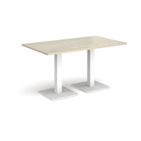 Brescia rectangular dining table with square bases