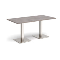 Brescia rectangular dining table with square bases