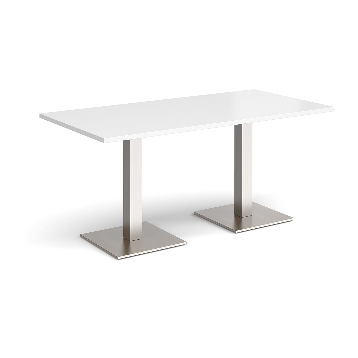 Brescia rectangular dining table with square bases