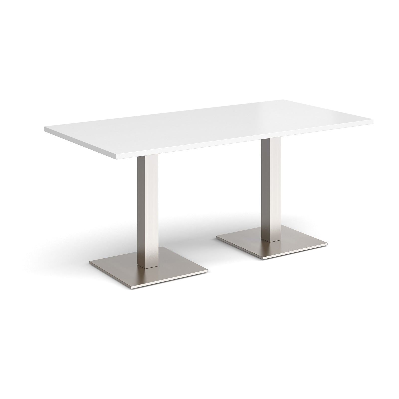 Brescia rectangular dining table with square bases