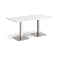 Brescia rectangular dining table with square bases