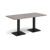 Brescia rectangular dining table with square bases