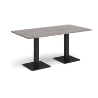 Brescia rectangular dining table with square bases