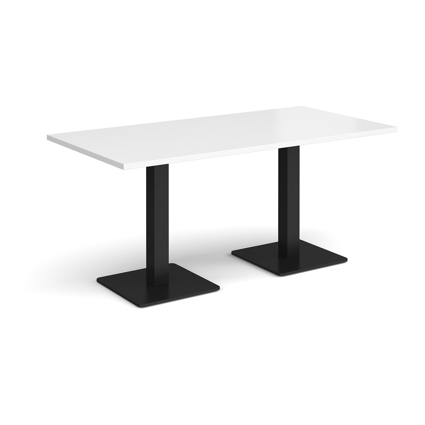 Brescia rectangular dining table with square bases