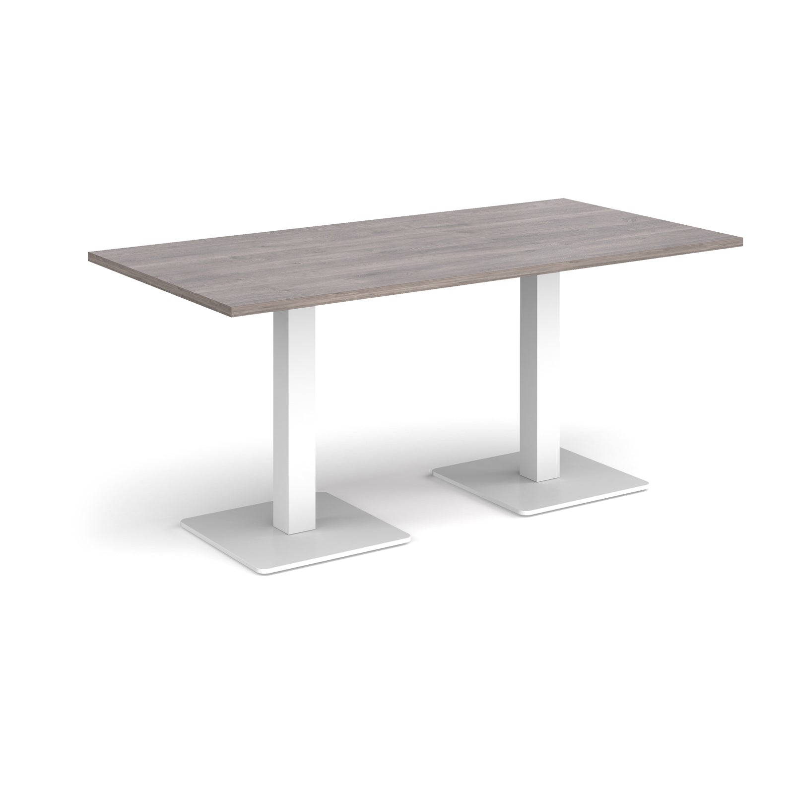 Brescia rectangular dining table with square bases