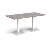 Brescia rectangular dining table with square bases