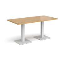 Brescia rectangular dining table with square bases