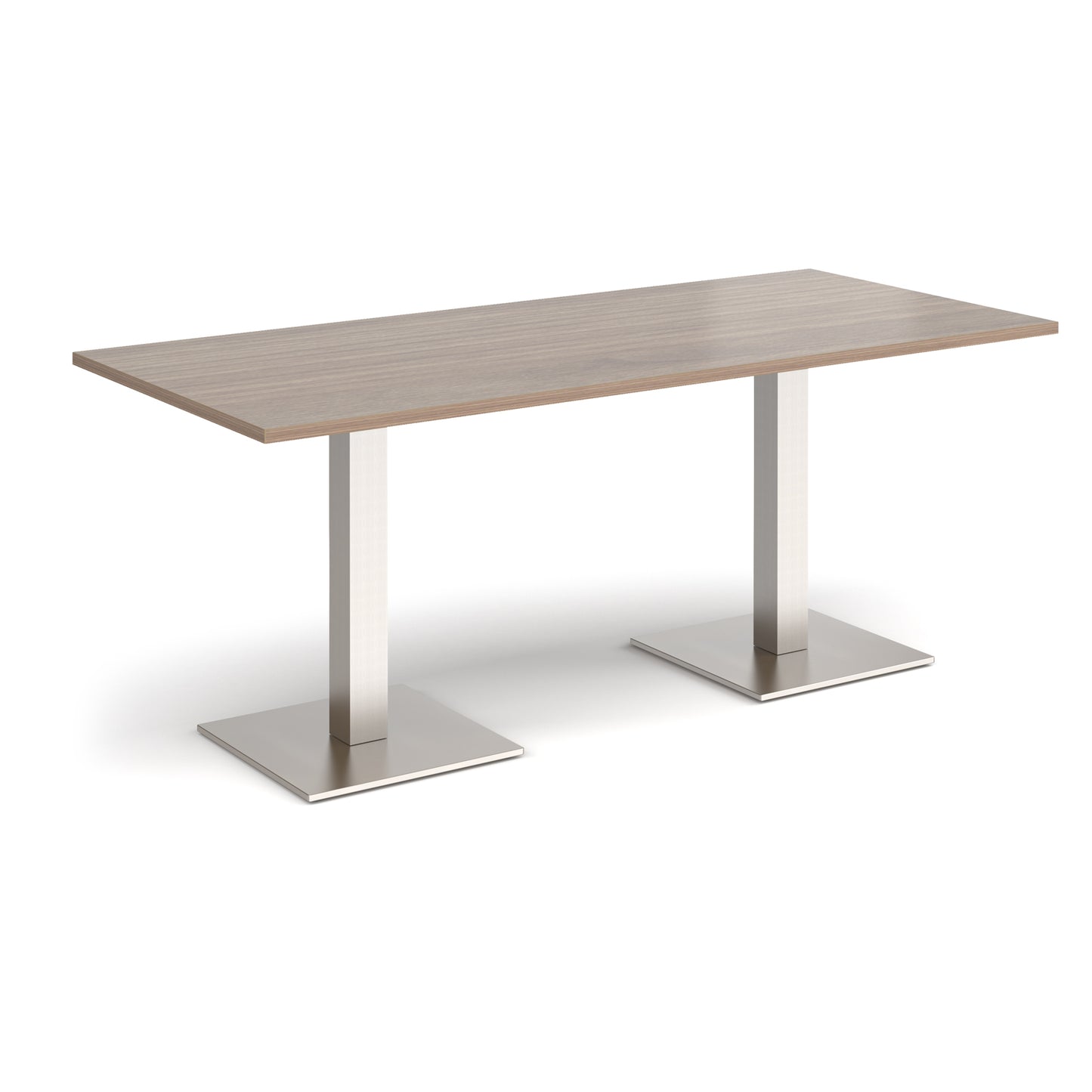 Brescia rectangular dining table with square bases