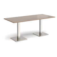 Brescia rectangular dining table with square bases