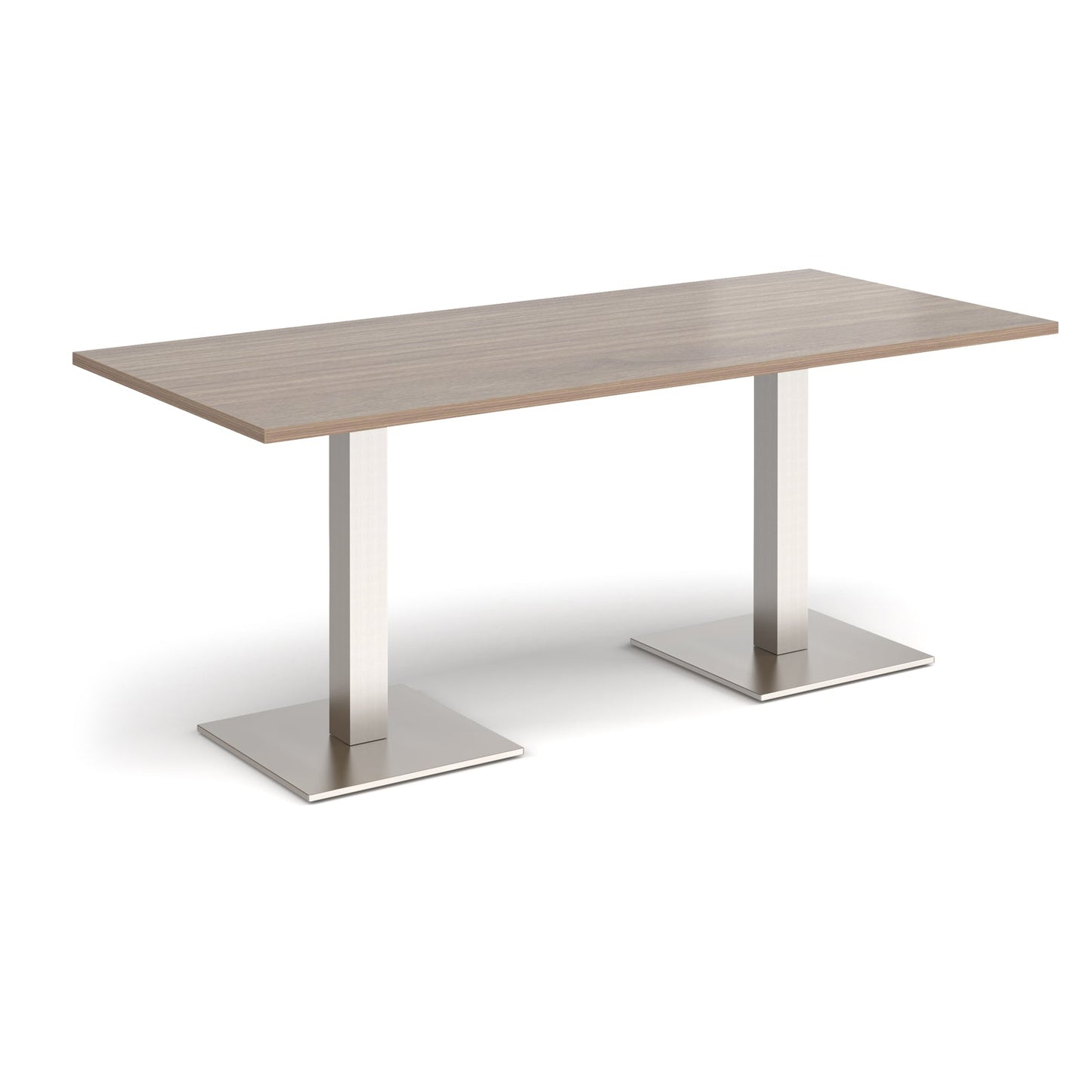 Brescia rectangular dining table with square bases